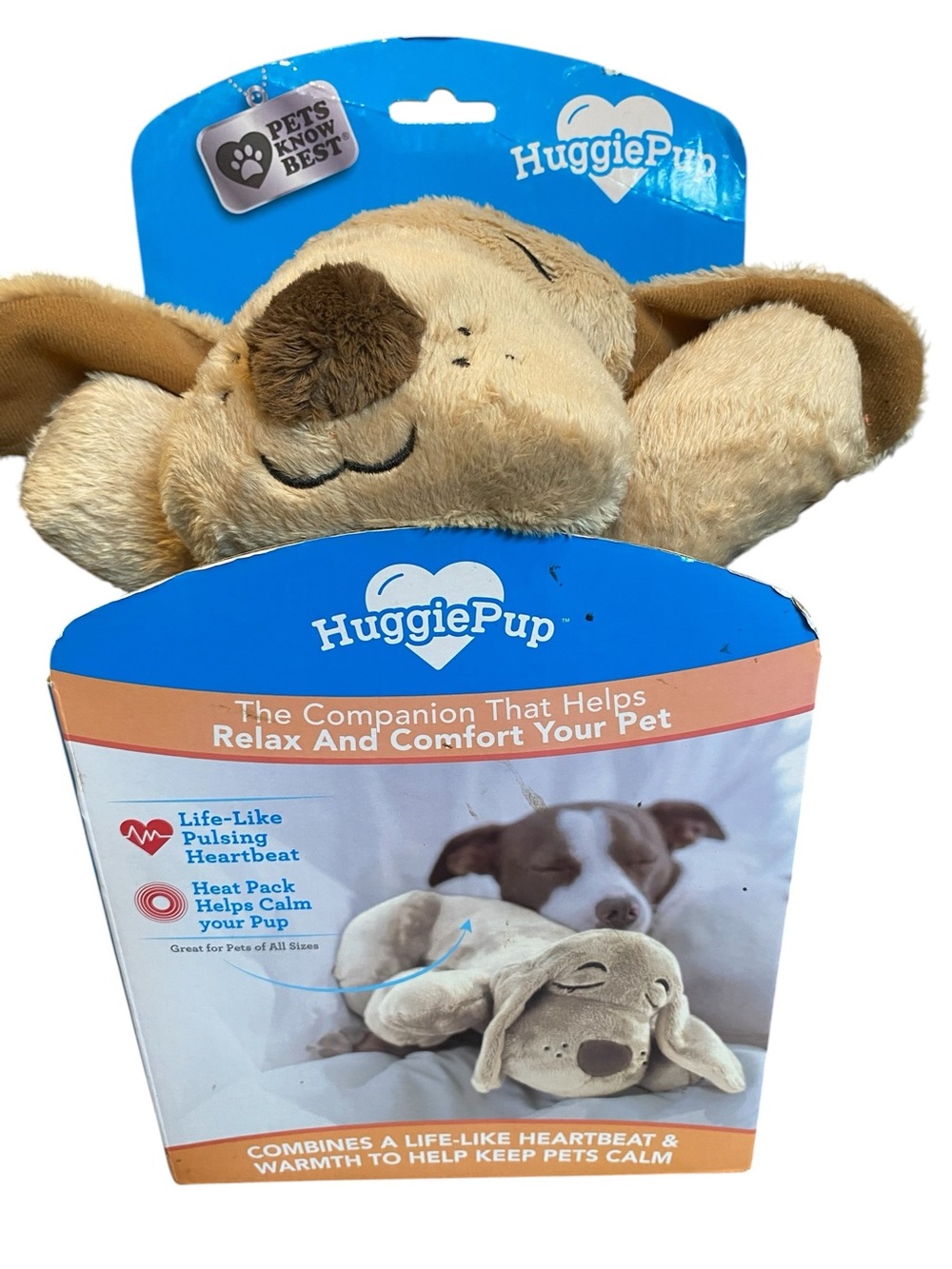 NEW HUGGIE PUP THE COMPANION THAT RELAX AND COMFORT YOUR PET